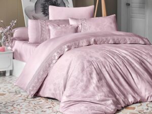 Постільна білизна First Choice V.I.P Satin Moonlight 200 х 220 см Buhara Powder