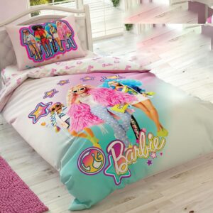 Дитяча постільна білизна - TAC Disney Barbie Extra 160×220 см на резинці