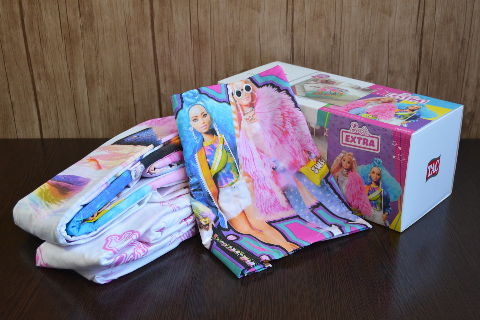 Дитяча постільна білизна - TAC Disney Barbie Extra 160×220 см на резинці