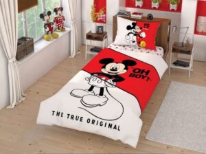 Дитяча постільна білизна на резинці - TAC Disney Mickey 160×220 см