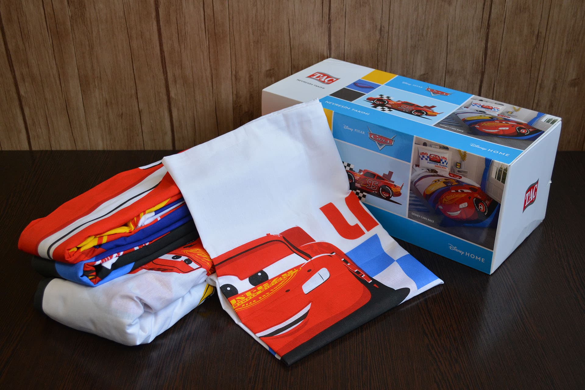 Постільна білизна дитяча ранфорс - TAC Disney Cars Race 160×220 см - Зображення 4