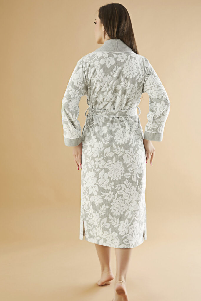 Жіночий трикотажний халат Nusa з бамбуку та бавовни — легкий, з кишенями, Туреччина