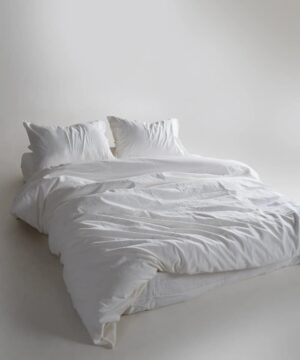 Постільна білизна Limasso Stonewashed Ranforse 160 х 220 см Snow White