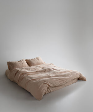 Постільна білизна Limasso Stonewashed Ranforse 200 х 220 см Akdeniz Bej