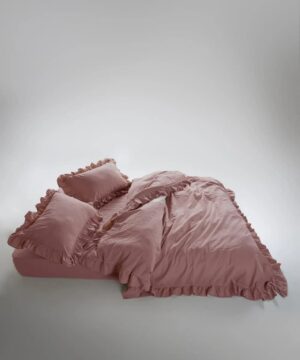 Постільна білизна Limasso Stonewashed Exclusive Ranforse 200 х 220 см Old Rose