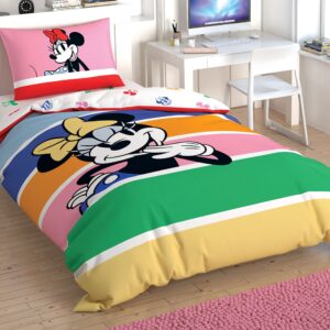 Дитяча постільна білизна з улюбленими героями Disney - Minnie Mouse Rainbow TAC