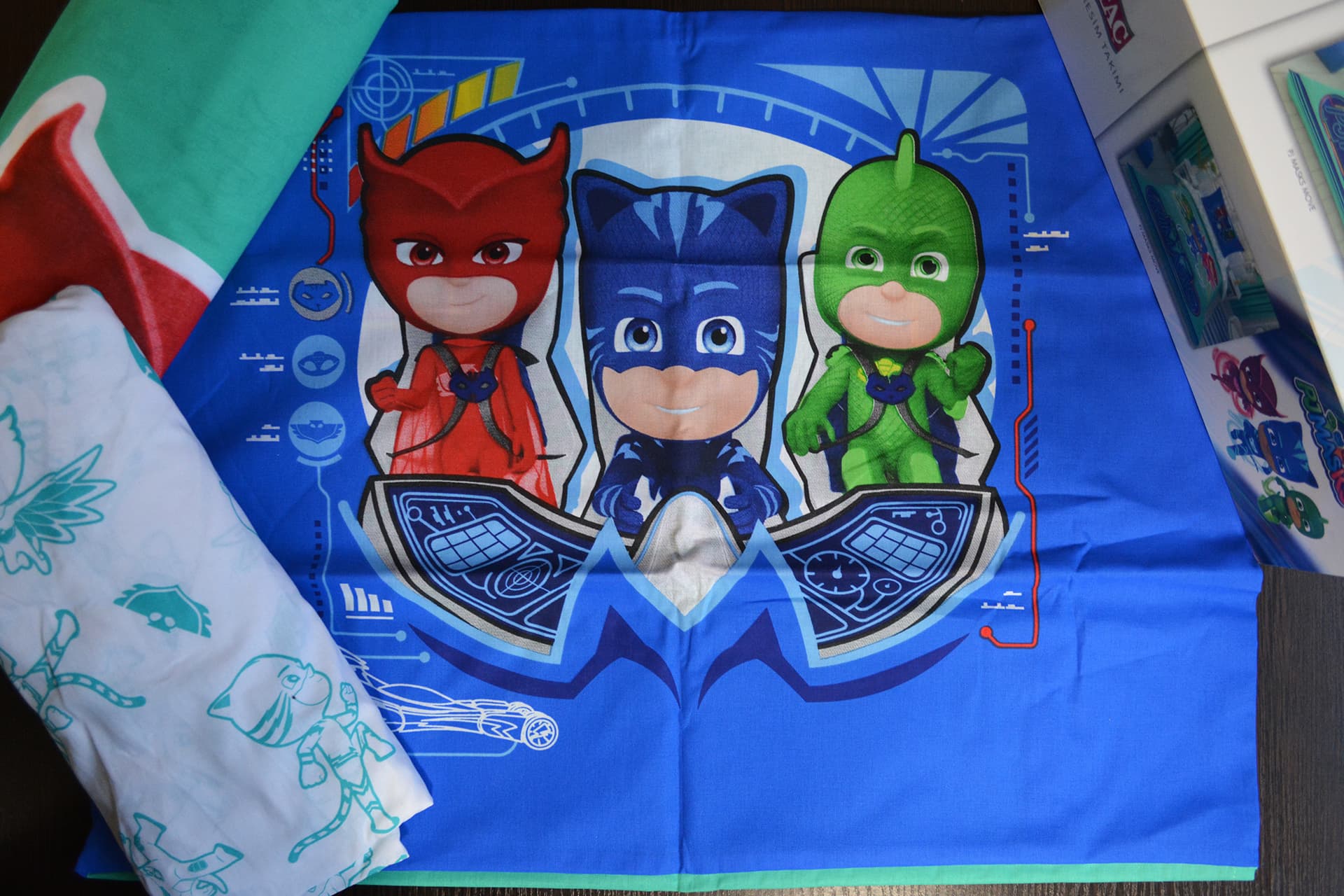 Дитяча постільна білизна з улюбленими героями Disney - PJ Masks Move TAC ранфорс