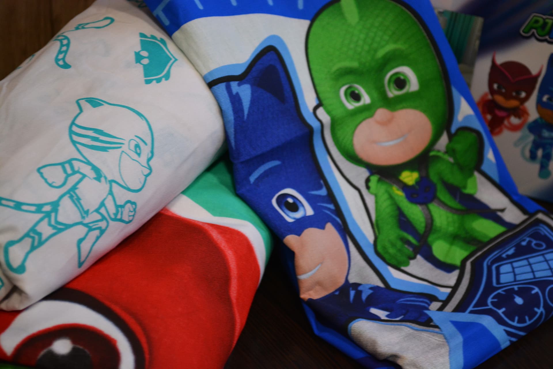 Дитяча постільна білизна з улюбленими героями Disney - PJ Masks Move TAC ранфорс