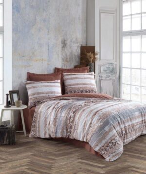 Постільна білизна Altinbasak Creaforse Ruby Cinnamon 200 х 220 см. ранфорс