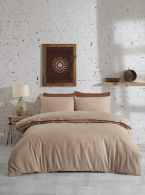 Постільна білизна Turkiz Prima San Marino Dark Beige міцна, зручна і елегантна