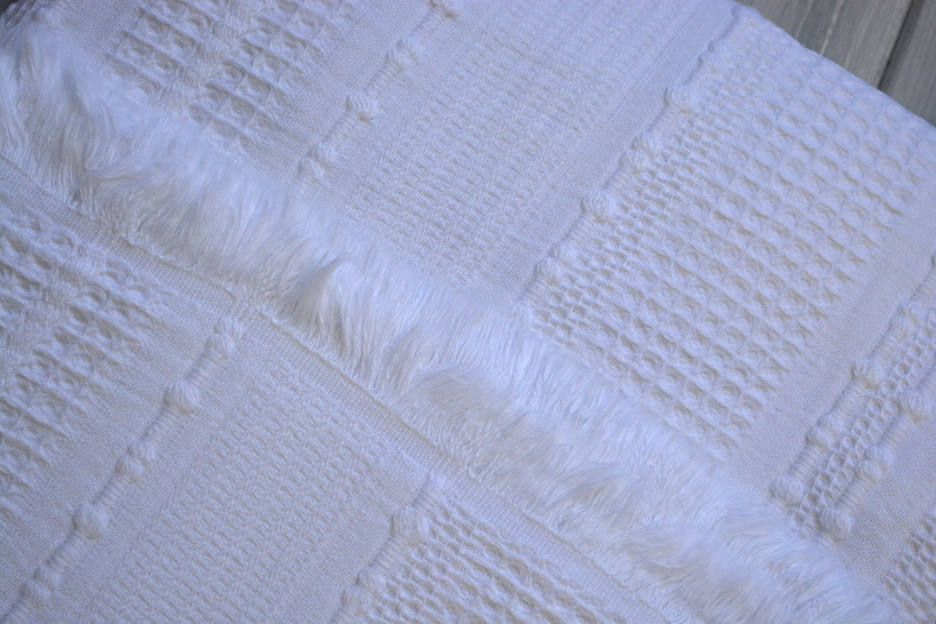 Вафельне простирадло First Choice Sole 220×240 см. White