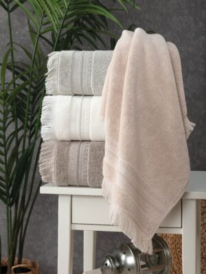 Махрові рушники Pupilla Sedir щільність 600 г/м² чистої бавовни 4 шт різного кольору