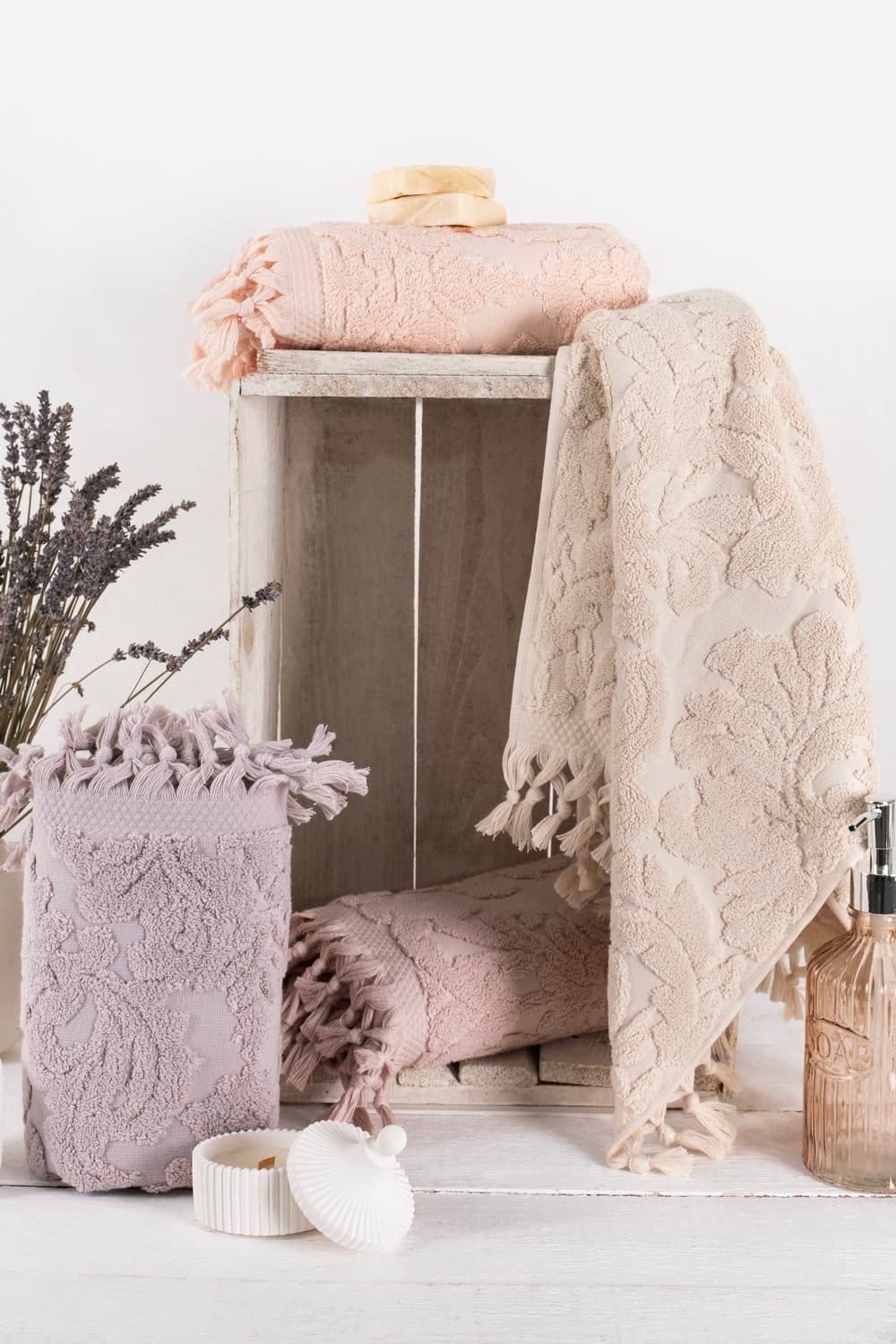 Набір махрових рушників Pupilla Eliz 100% бавовна 550 г/м² 4 шт. (50х90, 70х140 см)