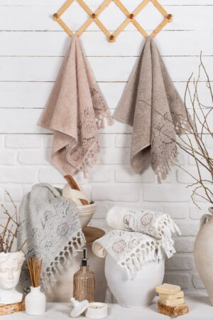 Набір рушників Pupilla Sembol для ванної 100% бавовна махрові 650 г/м² 4 різні кольори